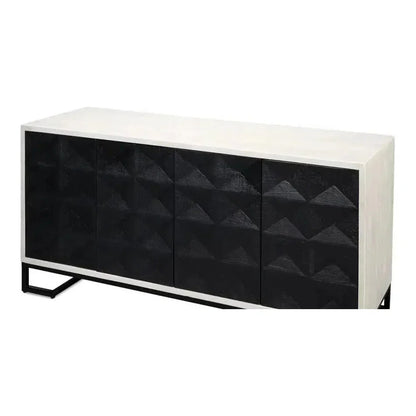 Asiger Four Door Credenza for Dining Room - LOOMLAN - Sarreid - Sideboards