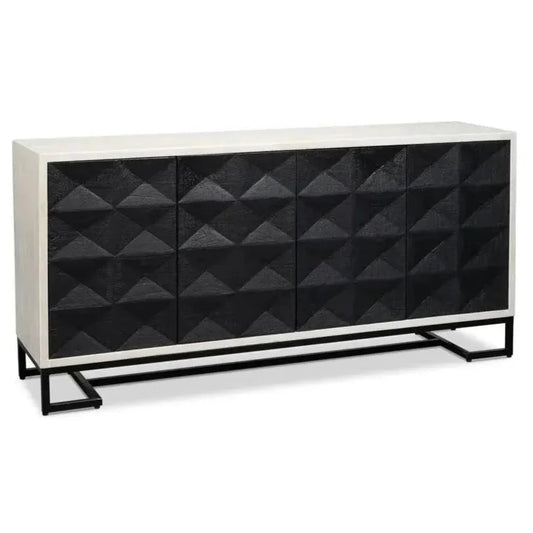Asiger Four Door Credenza for Dining Room - LOOMLAN - Sarreid - Sideboards