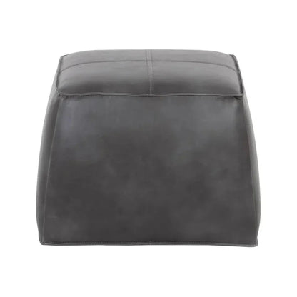 Aspen Leather Square Ottoman - LOOMLAN - SUNPAN - Ottomans