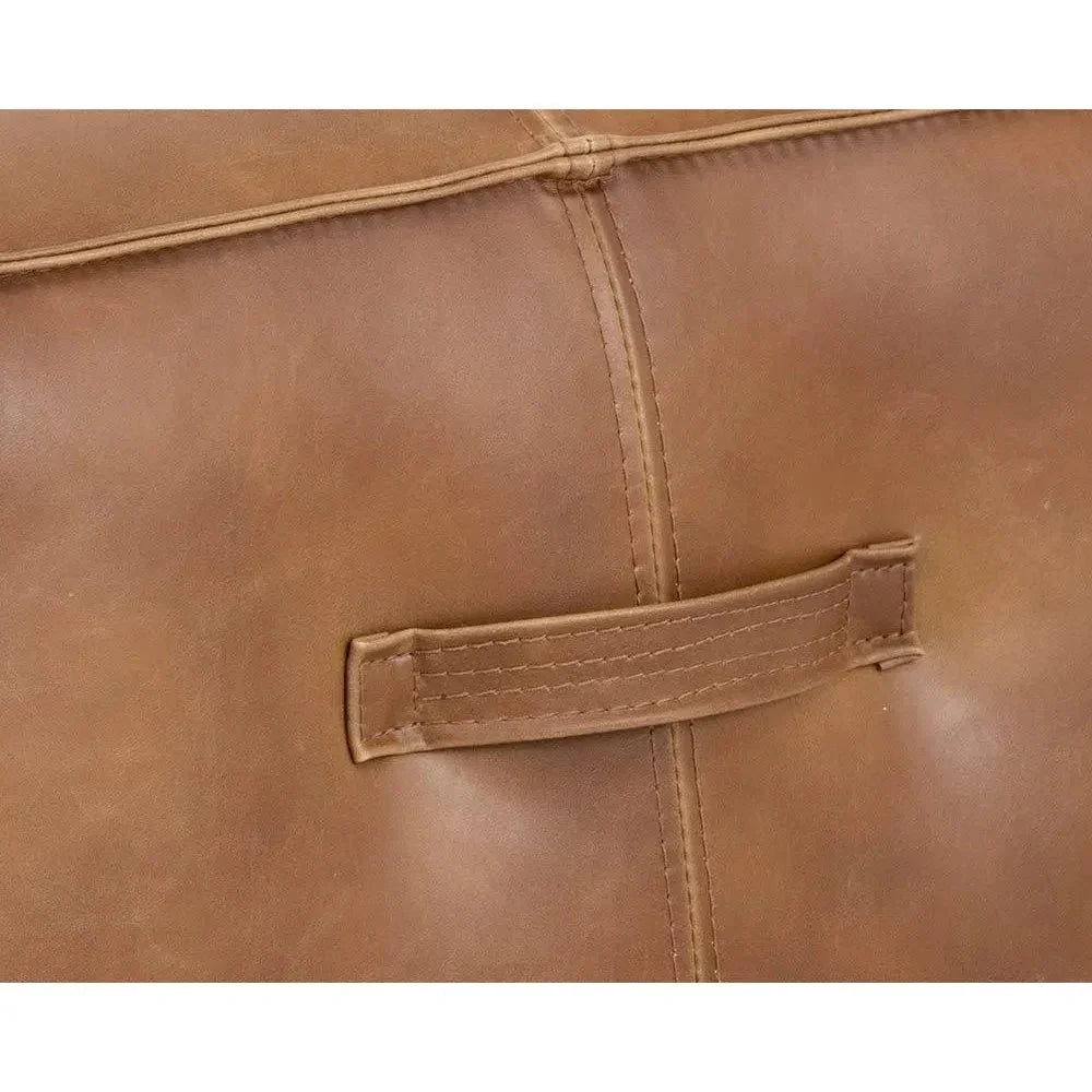 Aspen Leather Square Ottoman - LOOMLAN - SUNPAN - Ottomans