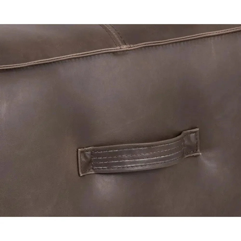 Aspen Leather Square Ottoman - LOOMLAN - SUNPAN - Ottomans