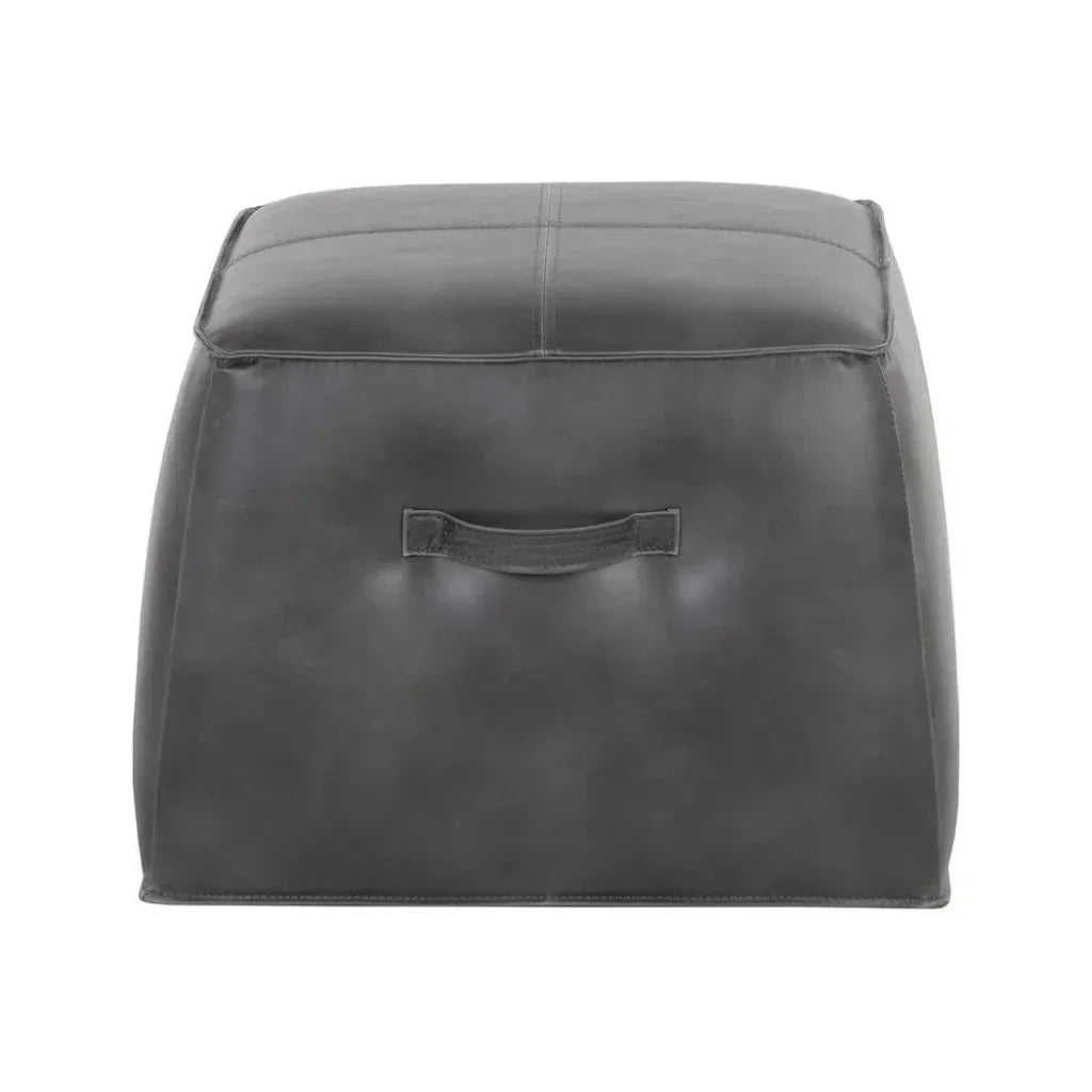 Aspen Leather Square Ottoman - LOOMLAN - SUNPAN - Ottomans