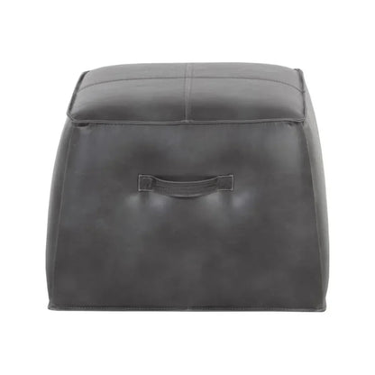 Aspen Leather Square Ottoman - LOOMLAN - SUNPAN - Ottomans