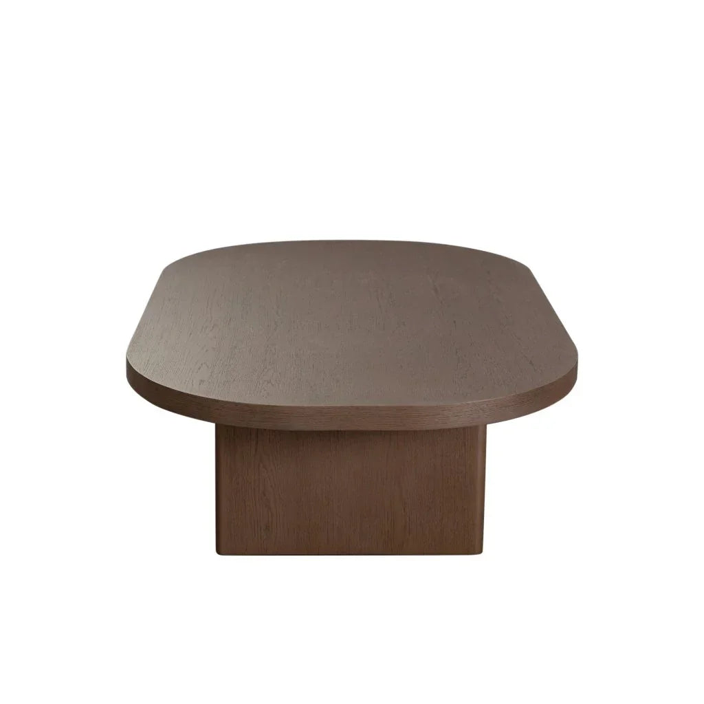 Aspen Wooden Oval Cocktail Table - LOOMLAN - Diamond Sofa - Coffee Tables