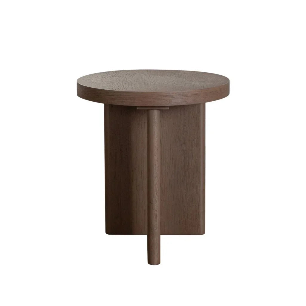 Aspen Wooden Round End Table - LOOMLAN - Diamond Sofa - Side Tables