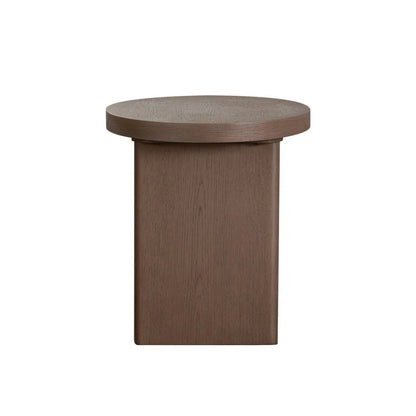 Aspen Wooden Round End Table - LOOMLAN - Diamond Sofa - Side Tables