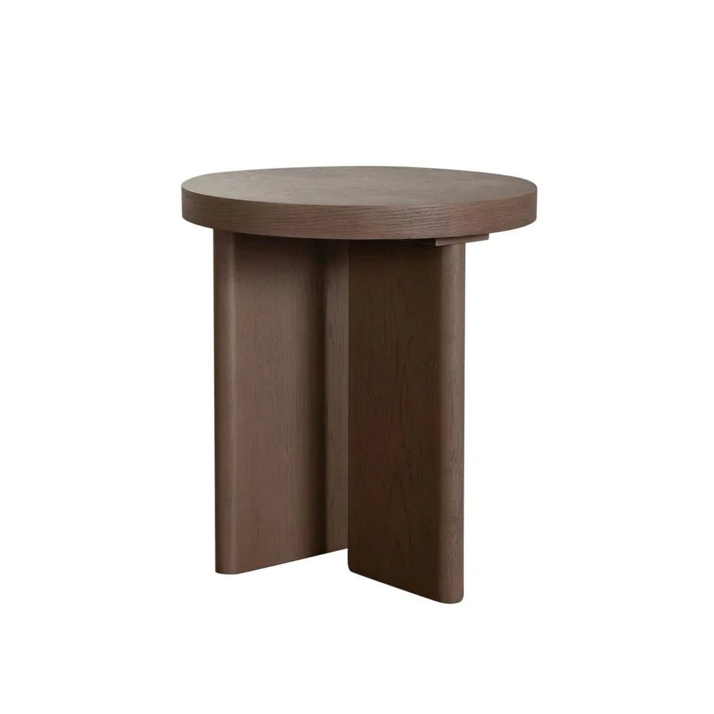 Aspen Wooden Round End Table - LOOMLAN - Diamond Sofa - Side Tables