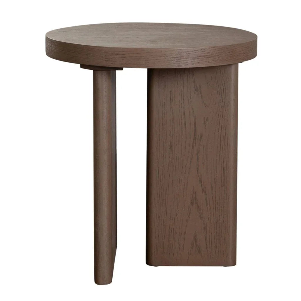 Aspen Wooden Round End Table - LOOMLAN - Diamond Sofa - Side Tables