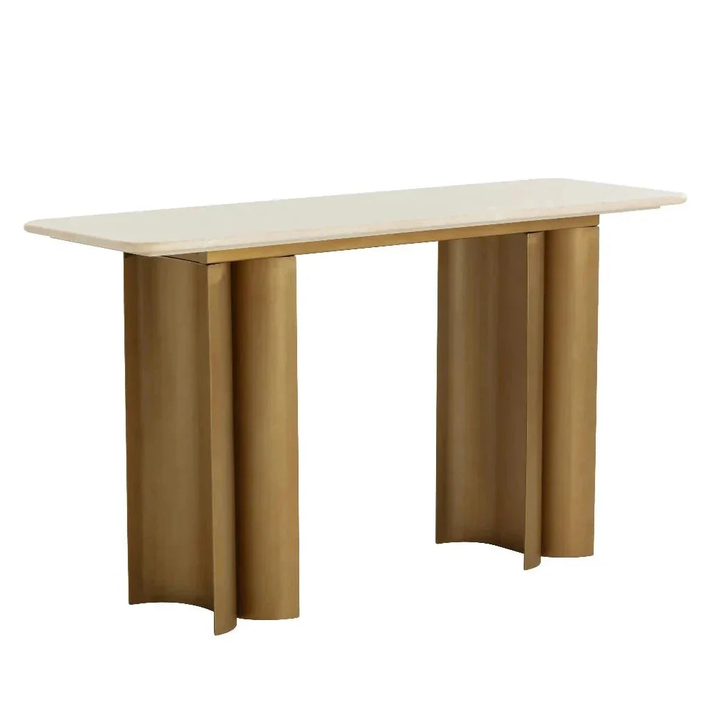 Astara Marble Top Sofa Table - LOOMLAN - SUNPAN - Console Tables