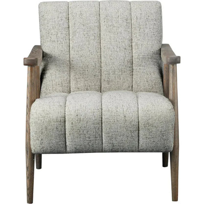 Aster Solid Oak Beige Arm Accent Chair - LOOMLAN - Moe's Home - Accent Chairs