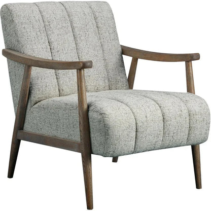 Aster Solid Oak Beige Arm Accent Chair - LOOMLAN - Moe's Home - Accent Chairs