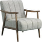 Aster Solid Oak Beige Arm Accent Chair - LOOMLAN - Moe's Home - Accent Chairs