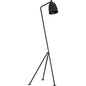 Asti Black Steel Floor Lamp-Floor Lamps-Noir-LOOMLAN