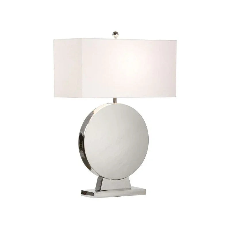 Aston Polished Nickel Finish Table Lamp - LOOMLAN - Wildwood - Table Lamps