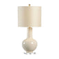 Astor Vase Cream Glazed Ceramic Body Table Lamp - LOOMLAN - Chelsea House - Table Lamps