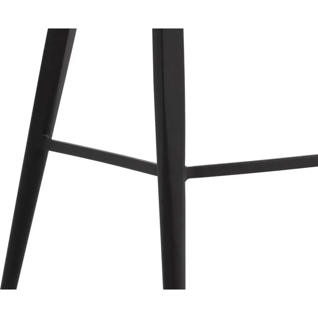 Astra Leather Low Back Counter Stool - LOOMLAN - SUNPAN - Counter Stools