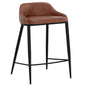Astra Leather Low Back Counter Stool - LOOMLAN - SUNPAN - Counter Stools