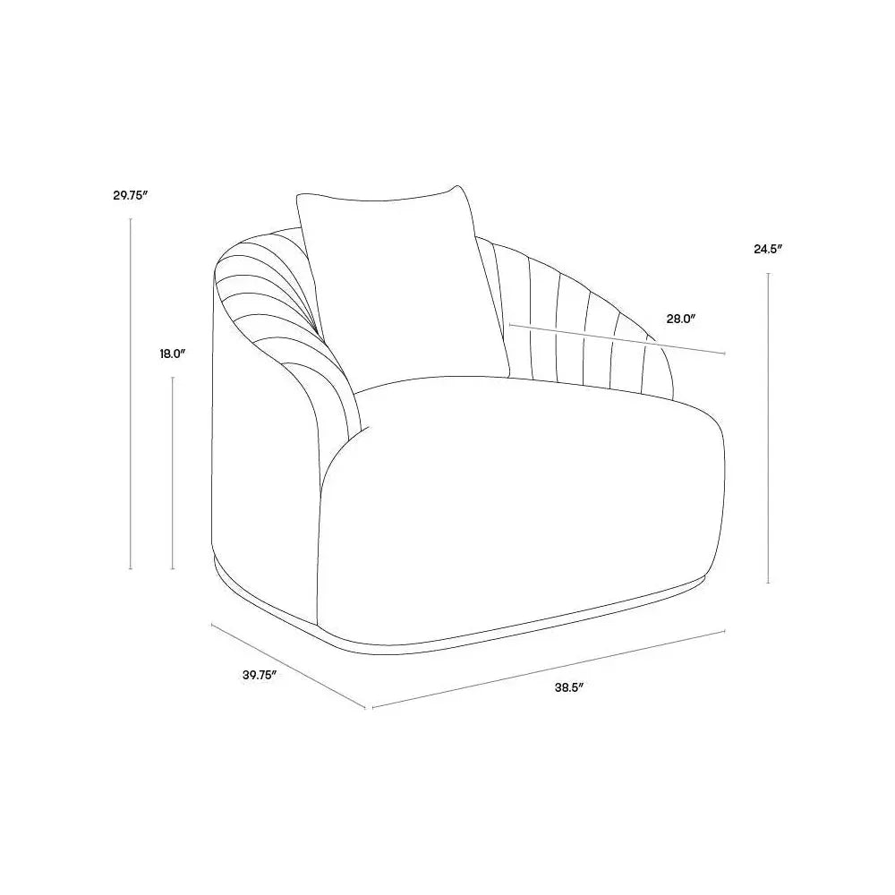 Astrid Fabric Armchair - LOOMLAN - SUNPAN - Club Chairs