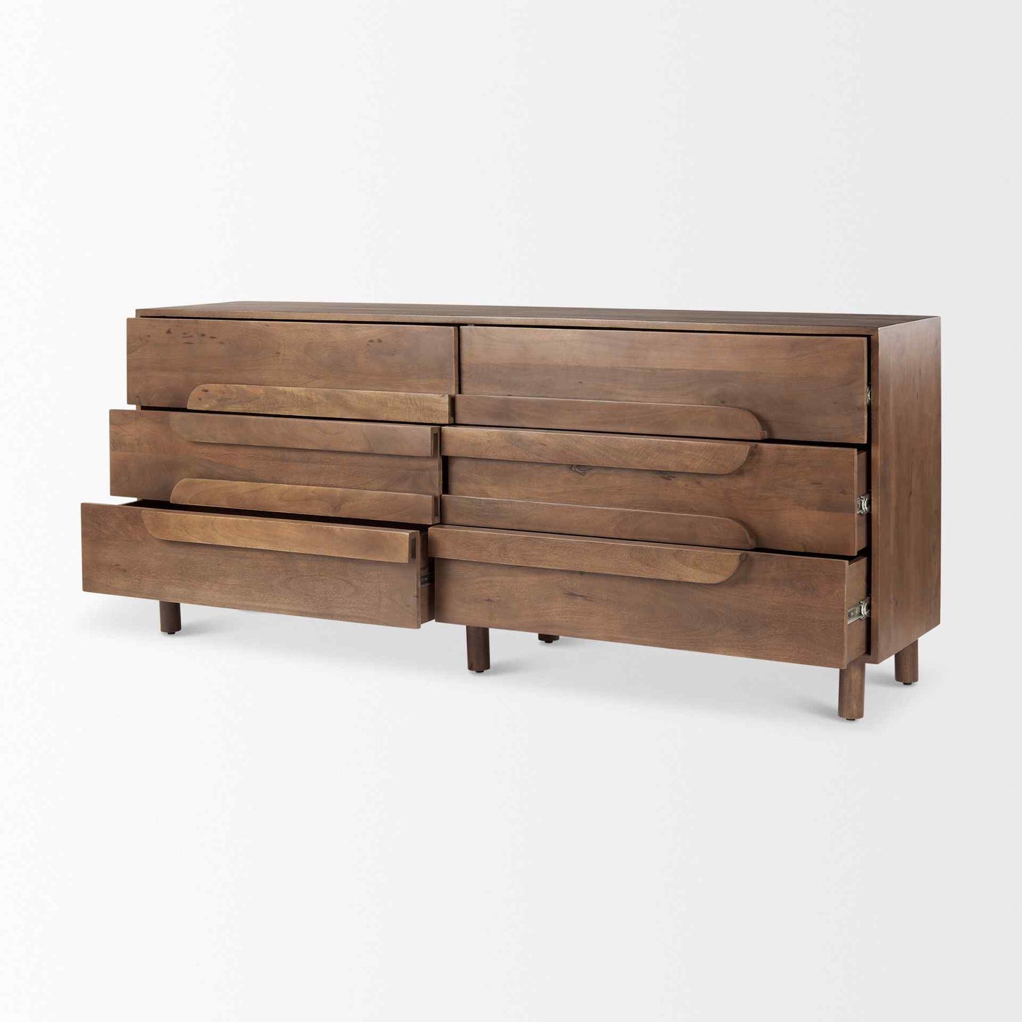 Astrid Six Drawers Wood Sideboard