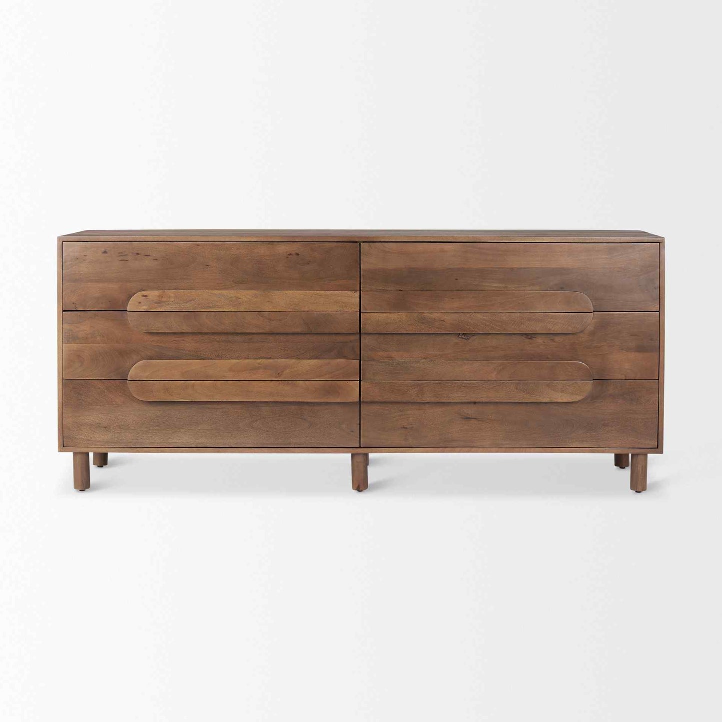 Astrid Six Drawers Wood Sideboard