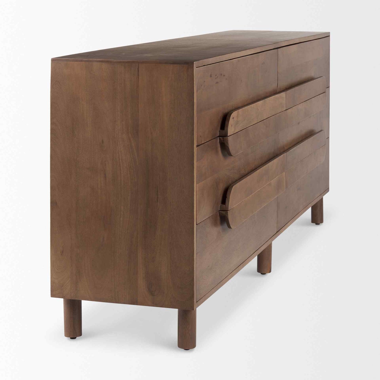 Astrid Six Drawers Wood Sideboard