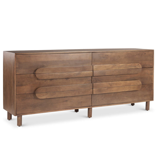 Astrid Six Drawers Wood Sideboard