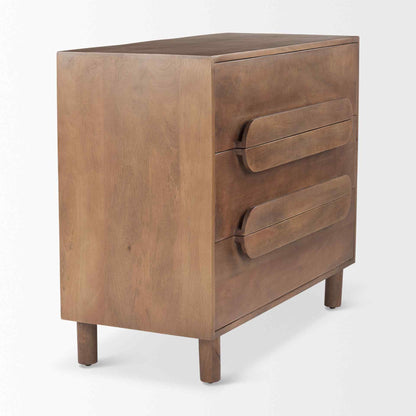 Astrid Three Drawers Wood Cabinet