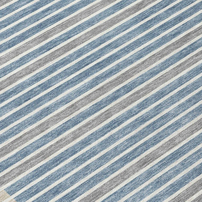 Asymira Blue Washable Indoor - Outdoor Rug - LOOMLAN - LOOMLAN Rugs - Outdoor Rugs