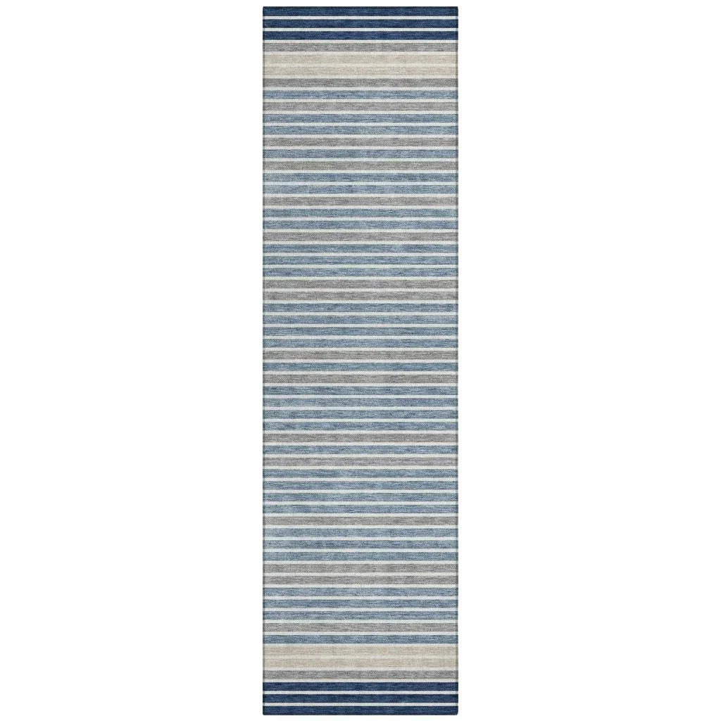 Asymira Blue Washable Indoor - Outdoor Rug - LOOMLAN - LOOMLAN Rugs - Outdoor Rugs