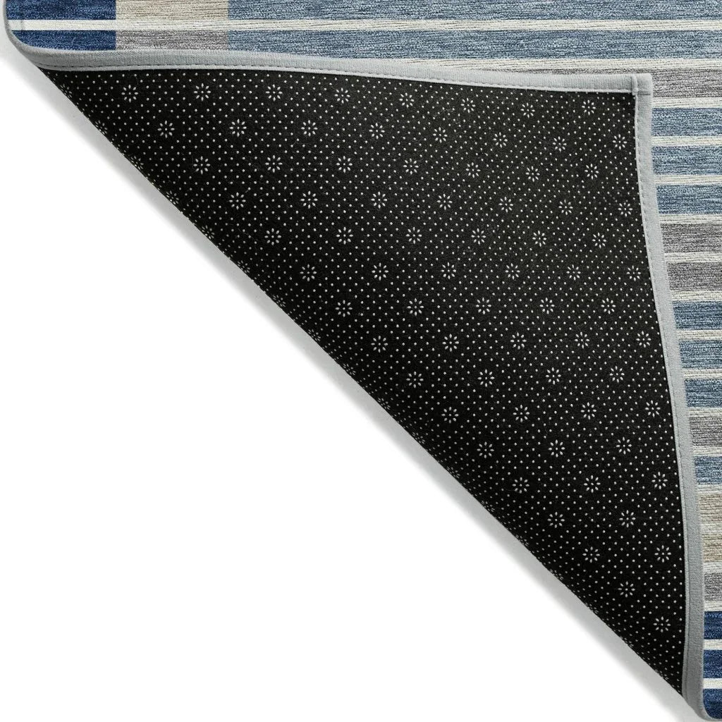 Asymira Blue Washable Indoor - Outdoor Rug - LOOMLAN - LOOMLAN Rugs - Outdoor Rugs