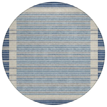 Asymira Blue Washable Indoor - Outdoor Rug - LOOMLAN - LOOMLAN Rugs - Outdoor Rugs
