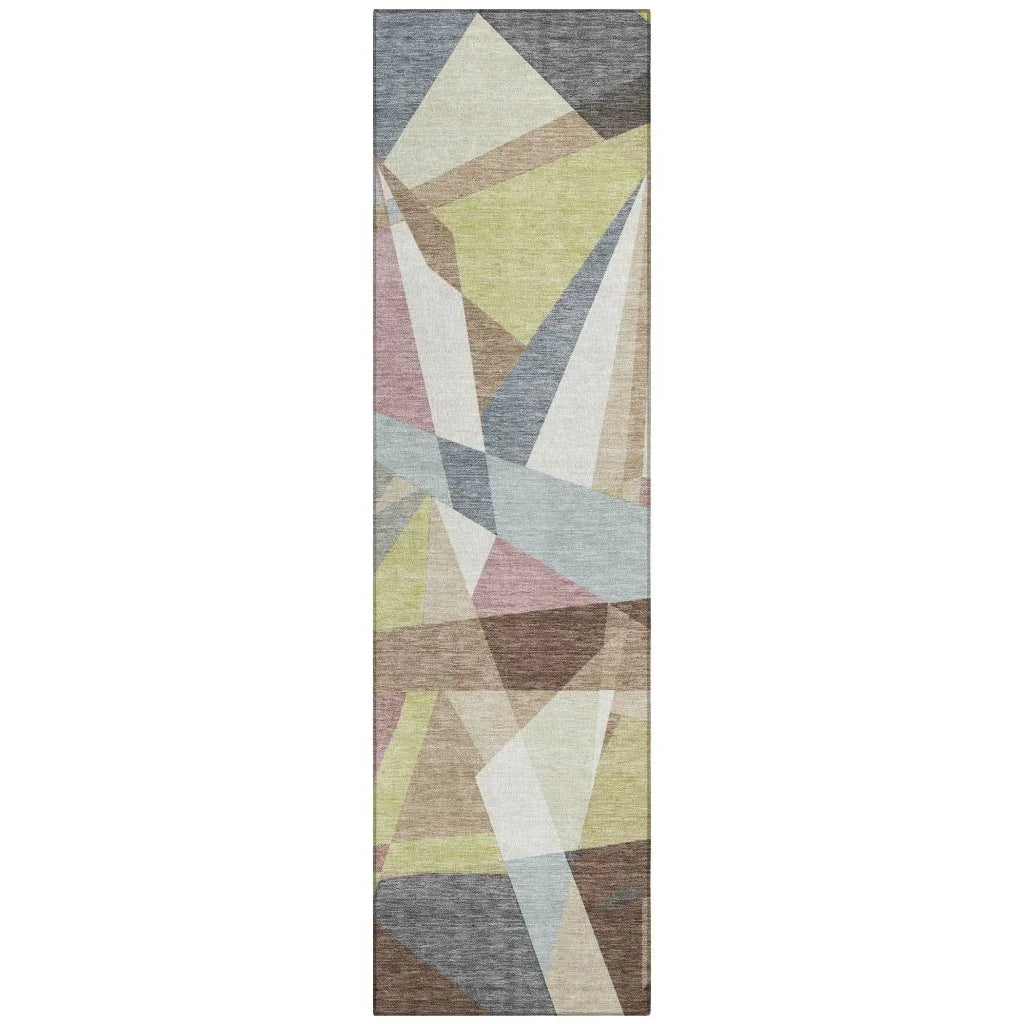 Asymma Brown Washable Indoor - Outdoor Rug - LOOMLAN - LOOMLAN Rugs - Outdoor Rugs