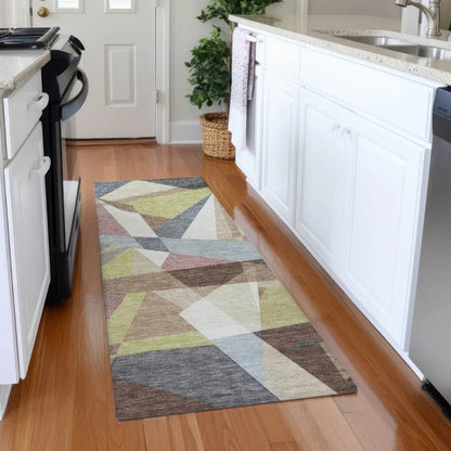 Asymma Brown Washable Indoor - Outdoor Rug - LOOMLAN - LOOMLAN Rugs - Outdoor Rugs