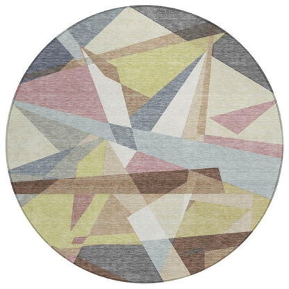 Asymma Brown Washable Indoor - Outdoor Rug - LOOMLAN - LOOMLAN Rugs - Outdoor Rugs
