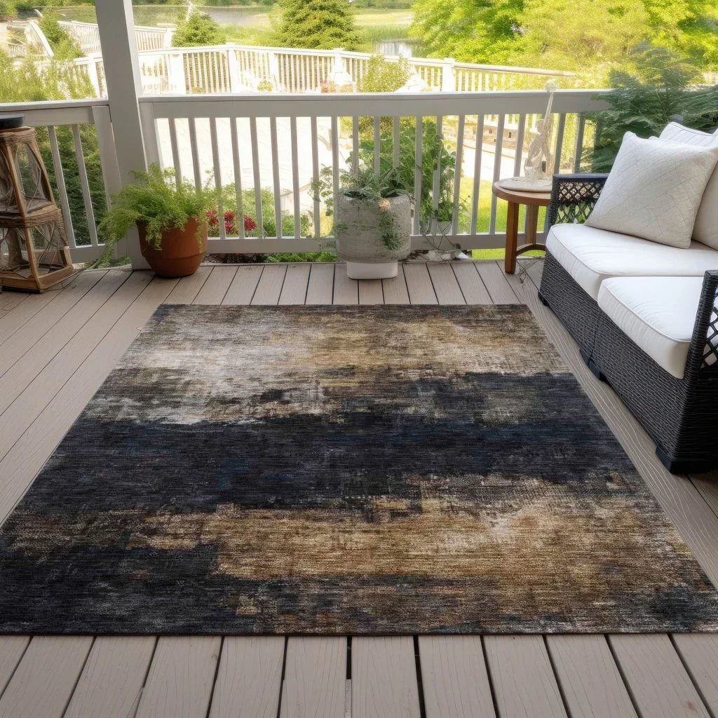 Atalika Gray Washable Indoor - Outdoor Rug - LOOMLAN - LOOMLAN Rugs - Outdoor Rugs
