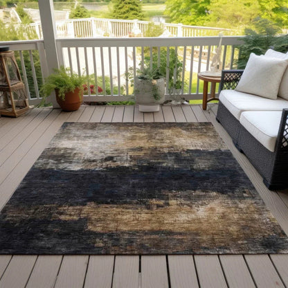 Atalika Gray Washable Indoor - Outdoor Rug - LOOMLAN - LOOMLAN Rugs - Outdoor Rugs