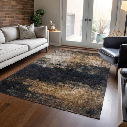 Atalika Gray Washable Indoor - Outdoor Rug - LOOMLAN - LOOMLAN Rugs - Outdoor Rugs