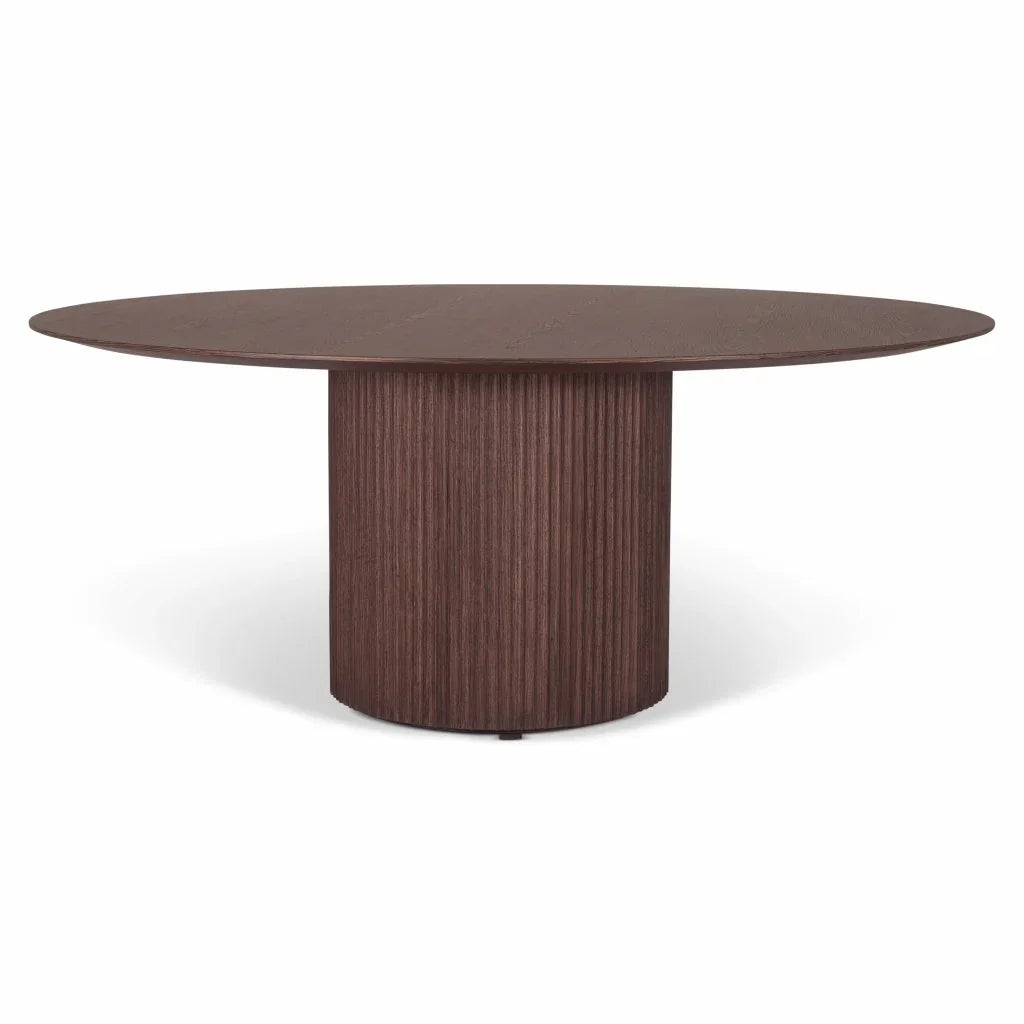 Atenas Wooden Round Dining Table-Dining Tables-Urbia-LOOMLAN