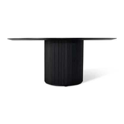 Atenas Wooden Round Dining Table-Dining Tables-Urbia-LOOMLAN