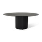 Atenas Wooden Round Dining Table-Dining Tables-Urbia-Ebano-LOOMLAN