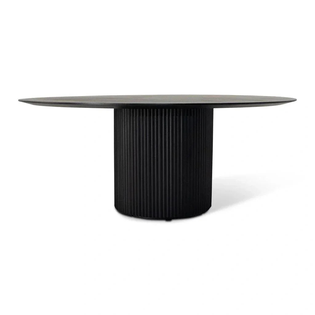 Atenas Wooden Round Dining Table-Dining Tables-Urbia-LOOMLAN