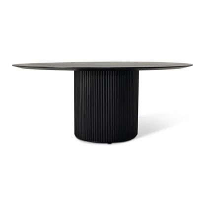 Atenas Wooden Round Dining Table-Dining Tables-Urbia-LOOMLAN
