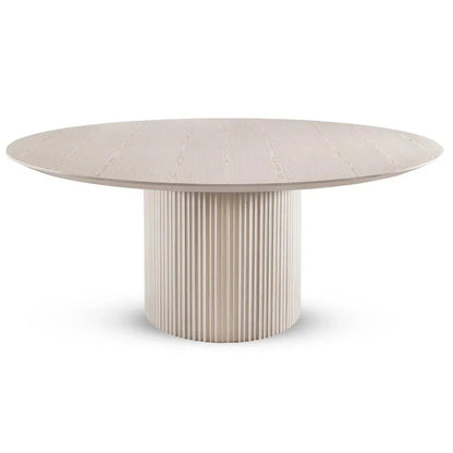 Atenas Wooden Round Dining Table-Dining Tables-Urbia-Nevoa-LOOMLAN
