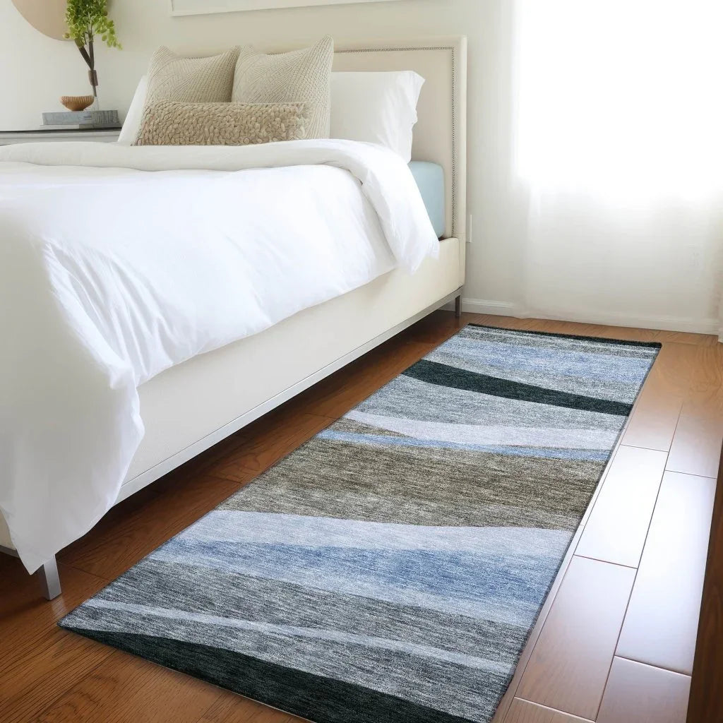 Athena Brown Washable Indoor-Outdoor Rug-Outdoor Rugs-LOOMLAN Rugs-LOOMLAN