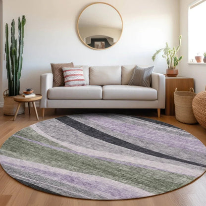 Athena Green Washable Indoor-Outdoor Rug-Outdoor Rugs-LOOMLAN Rugs-LOOMLAN