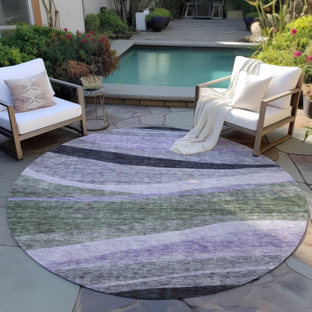 Athena Green Washable Indoor-Outdoor Rug-Outdoor Rugs-LOOMLAN Rugs-LOOMLAN