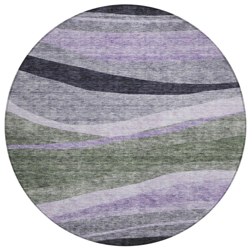 Athena Green Washable Indoor-Outdoor Rug-Outdoor Rugs-LOOMLAN Rugs-8' x 8'-LOOMLAN