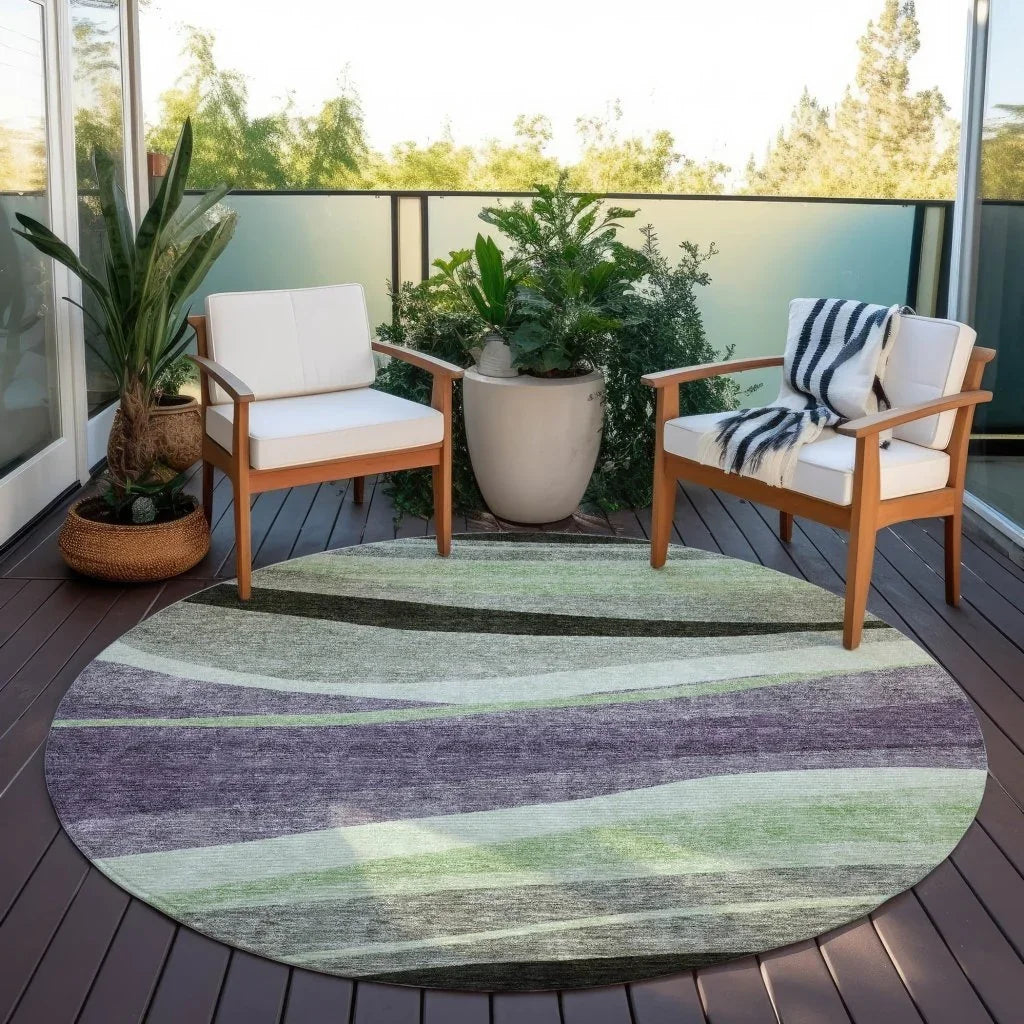 Athena Purple Washable Indoor-Outdoor Rug-Outdoor Rugs-LOOMLAN Rugs-LOOMLAN