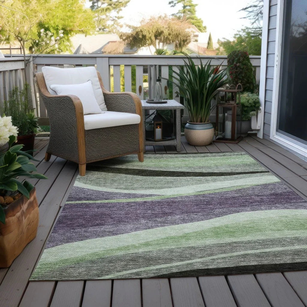 Athena Purple Washable Indoor-Outdoor Rug-Outdoor Rugs-LOOMLAN Rugs-LOOMLAN
