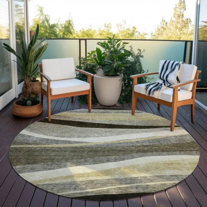Athena Taupe Washable Indoor-Outdoor Rug-Outdoor Rugs-LOOMLAN Rugs-LOOMLAN